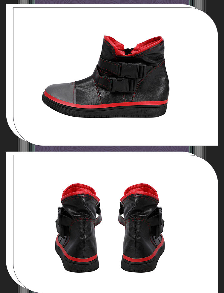 Bold Yellow Street Samurai Jacket Cosplay - Black Pants Belt Full Ensemble Male Cyberpunk Style