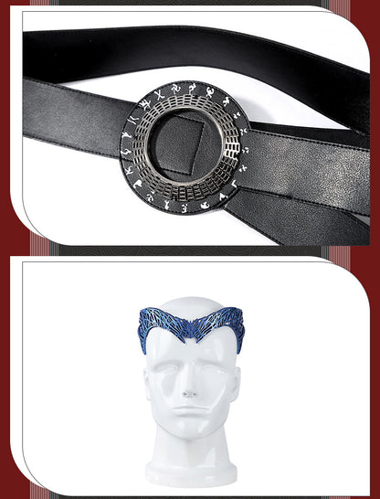 Dark Witch Sorceress Cosplay Costume – Gothic Magic Robe Outfit for Halloween & Themed Events