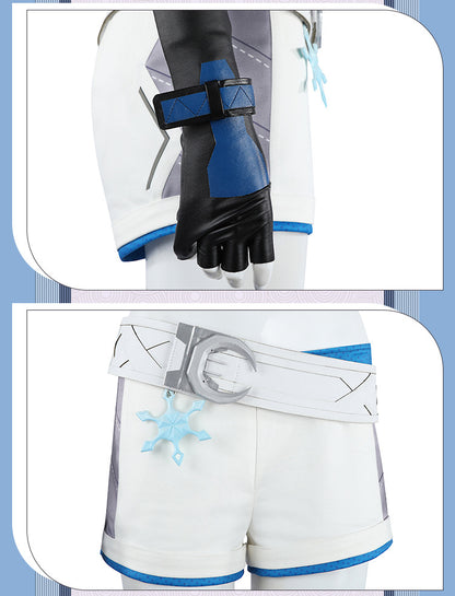 Frost Moon Sorceress Cosplay Costume – Fantasy Ice-Themed Outfit for Women