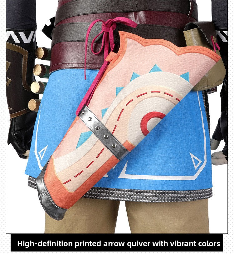 Heroic Adventurer Cosplay Costume – Male Fantasy Outfit with Accessories