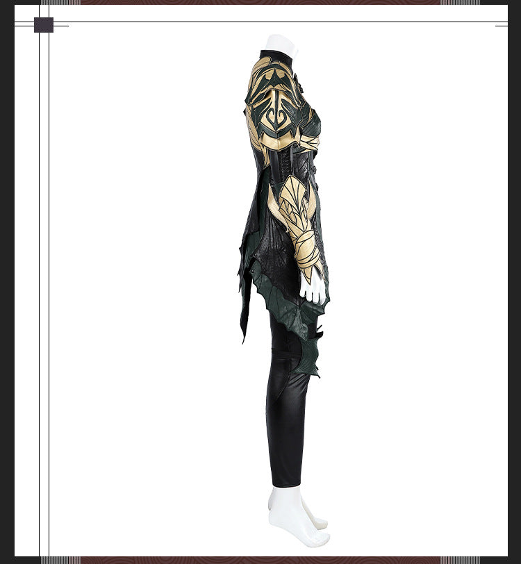 Dark Elf Priestess Cosplay Costume – Fantasy RPG–Inspired Performance Outfit Set