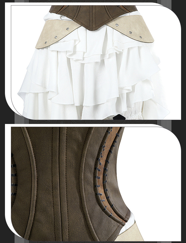 FF14-style Ishgard Noble Attire Healing/Ranged Female Cosplay Dress