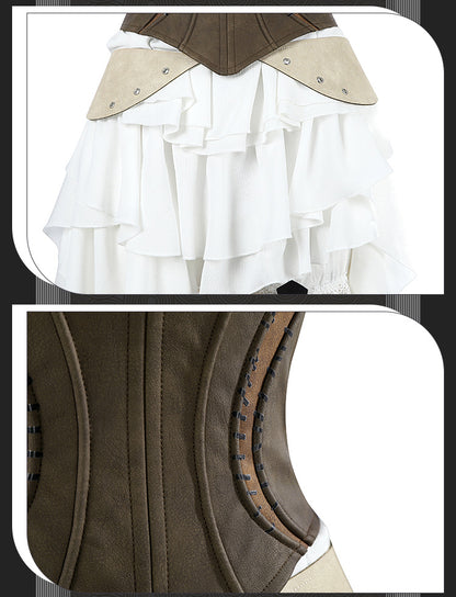 FF14-style Ishgard Noble Attire Healing/Ranged Female Cosplay Dress