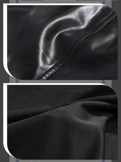 Dark Daywalker Black Jumpsuit with Silver Details - Sword Harness Cosplay Costume Men Leather Look