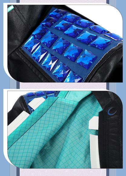 Frost Moon Sorceress Cosplay Costume – Fantasy Ice-Themed Outfit for Women