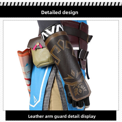 Heroic Adventurer Cosplay Costume – Male Fantasy Outfit with Accessories