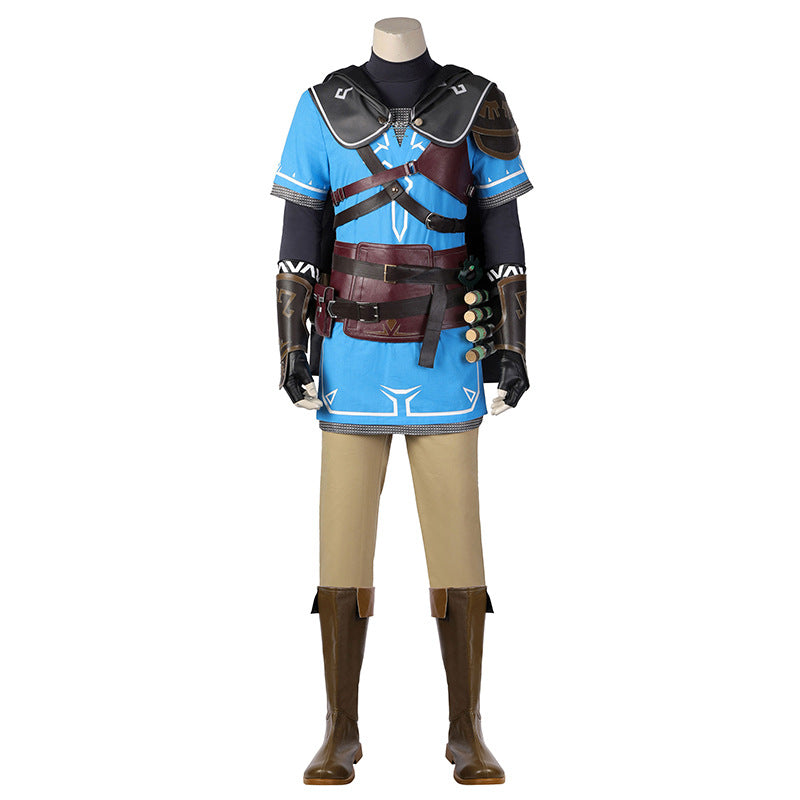Heroic Adventurer Cosplay Costume – Male Fantasy Outfit with Accessories