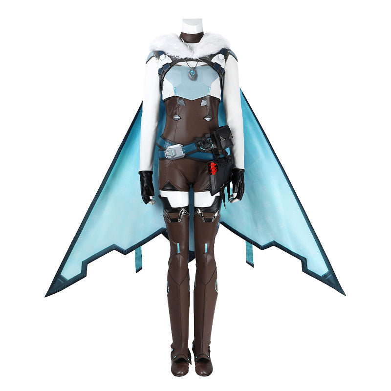 Ice Valkyrie Cosplay Costume – Fantasy Anime Battle Outfit for Women
