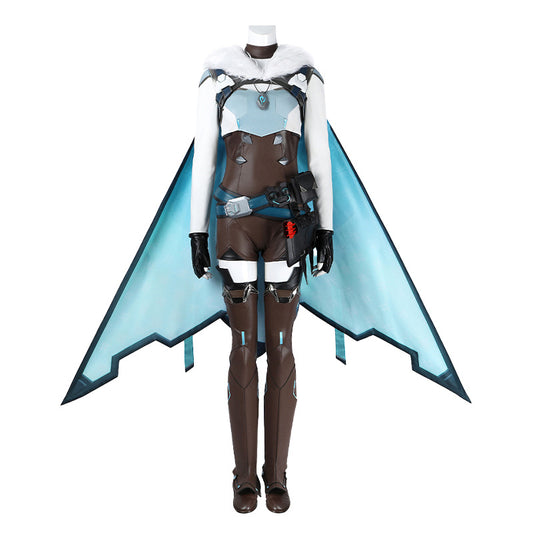 Ice Valkyrie Cosplay Costume – Fantasy Anime Battle Outfit for Women