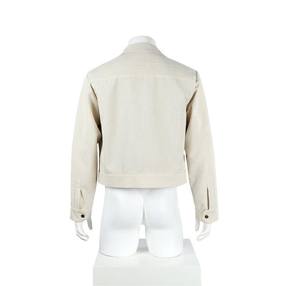 Retro Blue Uniform Jacket with Collar & Patches - Full Cosplay Set Kids/Adult Sci-Fi Academy Style