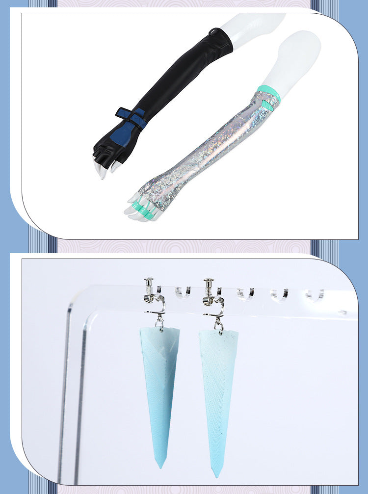 Frost Moon Sorceress Cosplay Costume – Fantasy Ice-Themed Outfit for Women