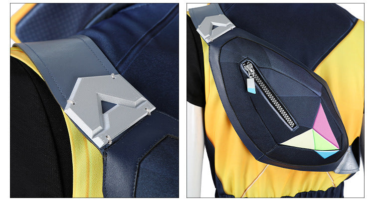 Prismatic Energy Cosplay Costume – Futuristic Fantasy Performance Outfit Set