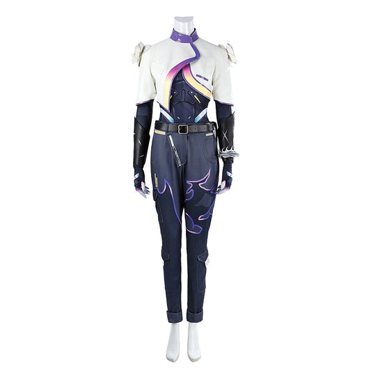 Metallic Thorn Sentinel Cosplay Set - Green Black Futuristic Armor Outfit Male/Female