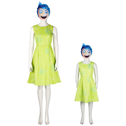 Joyful Spirit Cosplay Dress & Mask Set – Colorful Fantasy Outfit for Adults