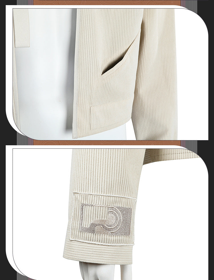 Retro Blue Uniform Jacket with Collar & Patches - Full Cosplay Set Kids/Adult Sci-Fi Academy Style