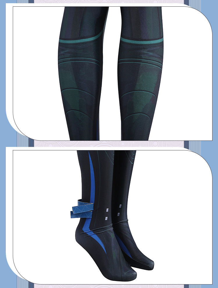 Frost Moon Sorceress Cosplay Costume – Fantasy Ice-Themed Outfit for Women