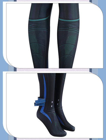 Frost Moon Sorceress Cosplay Costume – Fantasy Ice-Themed Outfit for Women