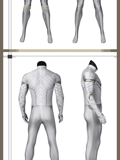 Lunar Hero Cosplay Costume – Bodysuit with Cape for Men