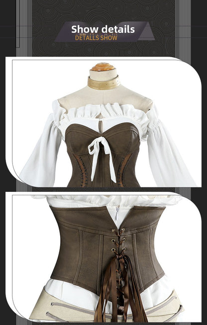 FF14-style Ishgard Noble Attire Healing/Ranged Female Cosplay Dress