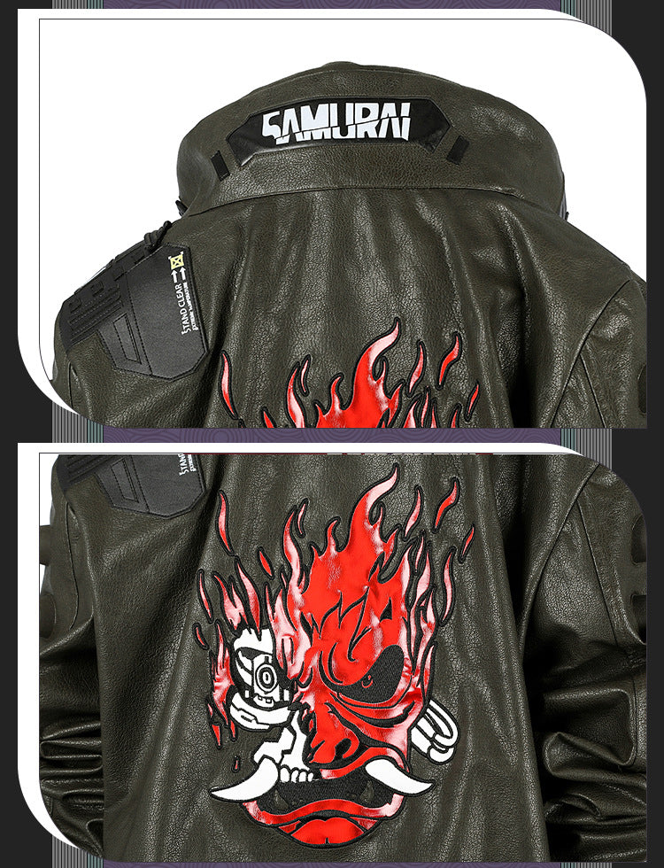 Futuristic Cyberpunk Rider Jacket – Sci-Fi Inspired Cosplay Outerwear for Men & Women