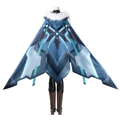 Ice Valkyrie Cosplay Costume – Fantasy Anime Battle Outfit for Women