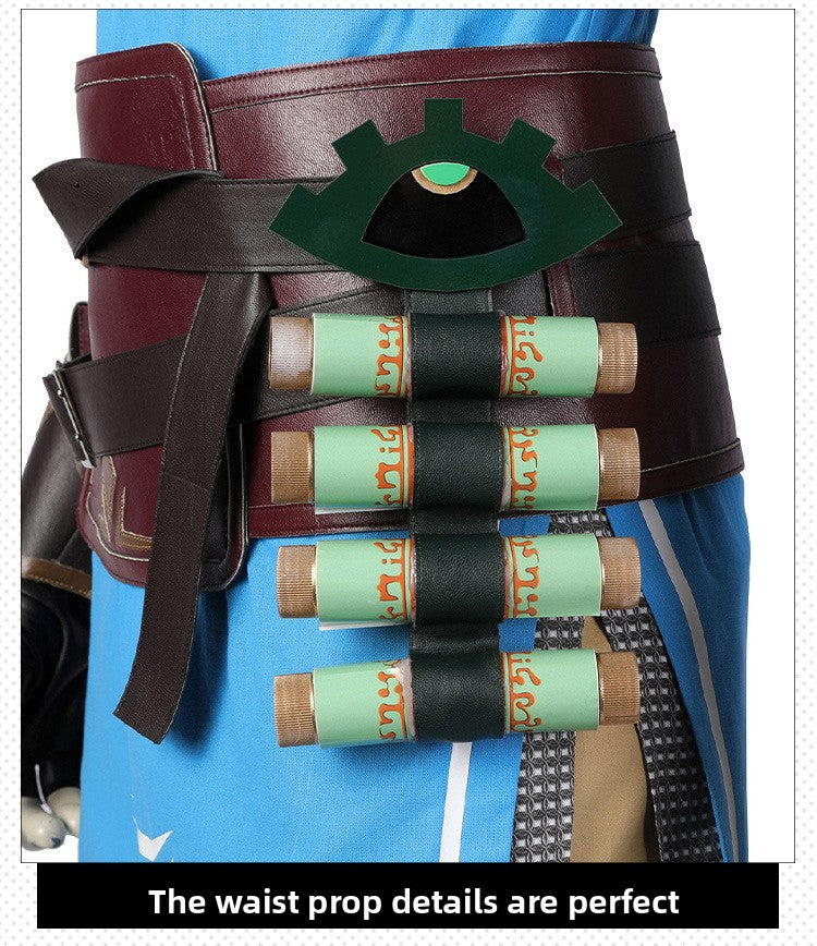 Heroic Adventurer Cosplay Costume – Male Fantasy Outfit with Accessories