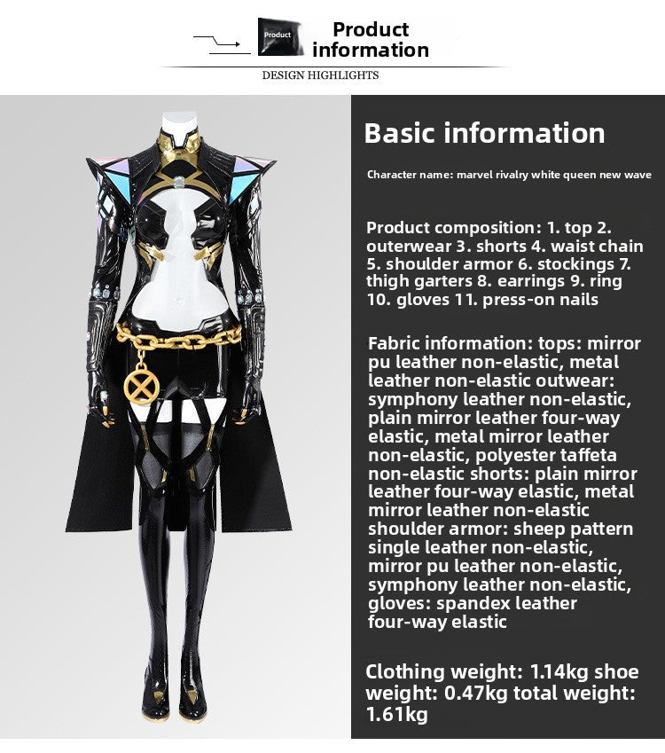 Ice Queen Cosplay Costume – Fantasy Hero Outfit for Women