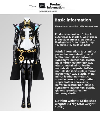 Ice Queen Cosplay Costume – Fantasy Hero Outfit for Women