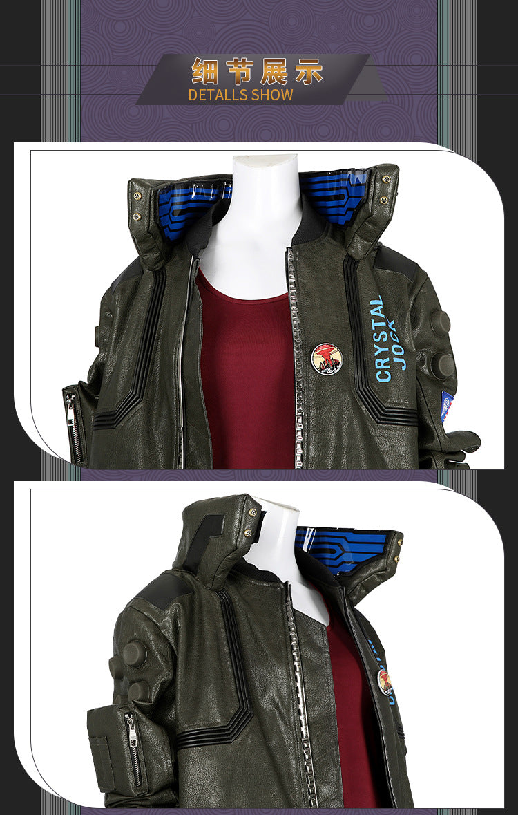 Futuristic Cyberpunk Rider Jacket – Sci-Fi Inspired Cosplay Outerwear for Men & Women