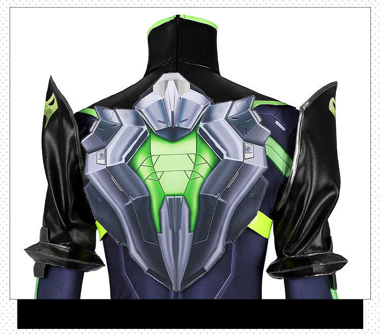 Toxic Green Black Tight Bodysuit Cosplay Set - Helmet Mask Gloves Belt Female Venom Theme Outfit