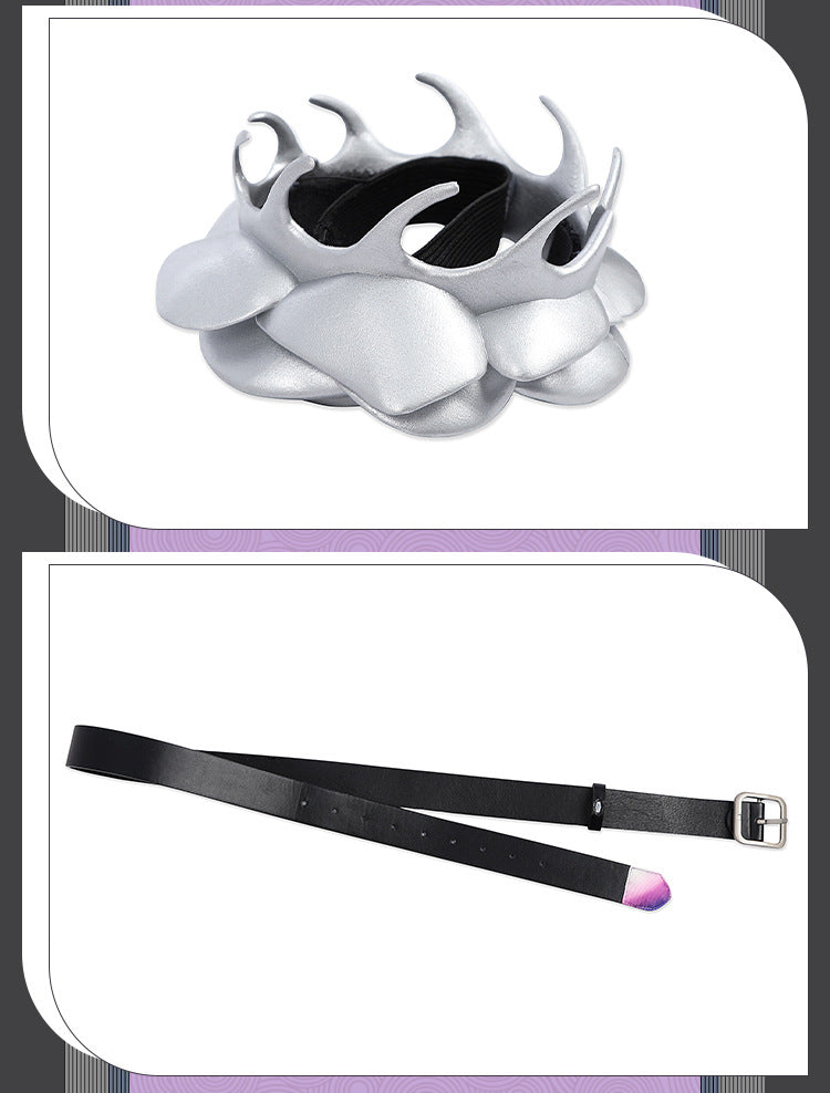 Metallic Thorn Sentinel Cosplay Set - Green Black Futuristic Armor Outfit Male/Female