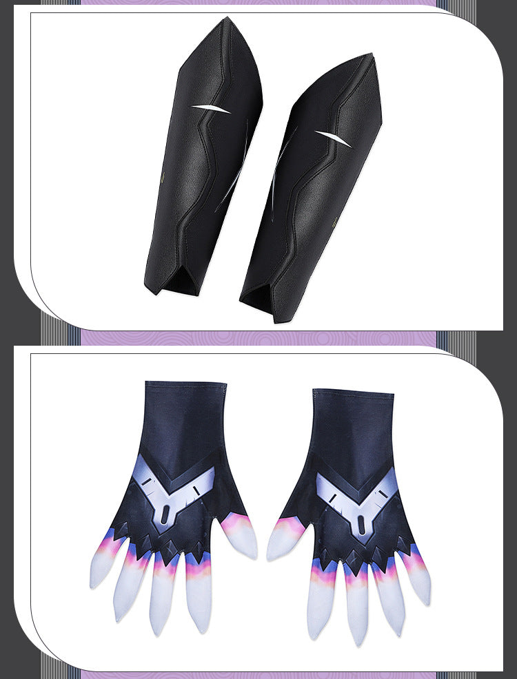 Metallic Thorn Sentinel Cosplay Set - Green Black Futuristic Armor Outfit Male/Female