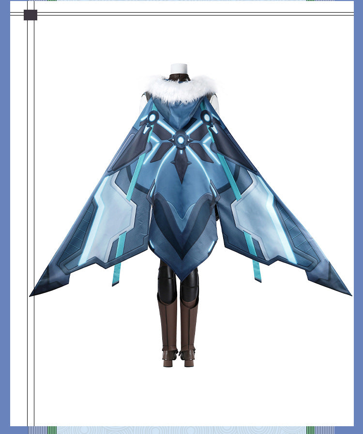 Ice Valkyrie Cosplay Costume – Fantasy Anime Battle Outfit for Women