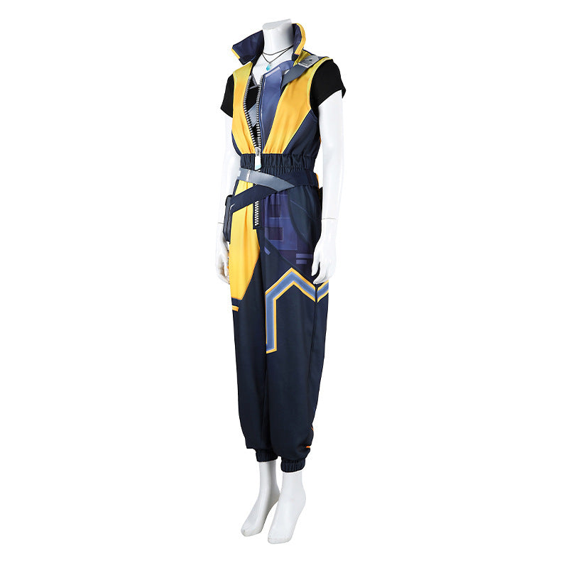 Prismatic Energy Cosplay Costume – Futuristic Fantasy Performance Outfit Set