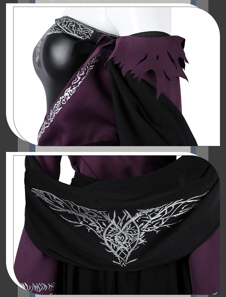Twilight Hermit Cosplay Costume – Dark Fantasy Cloak & Hat Set for Halloween