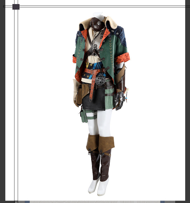 Wild Huntress Cosplay Costume – Fantasy Adventure Outfit for Women