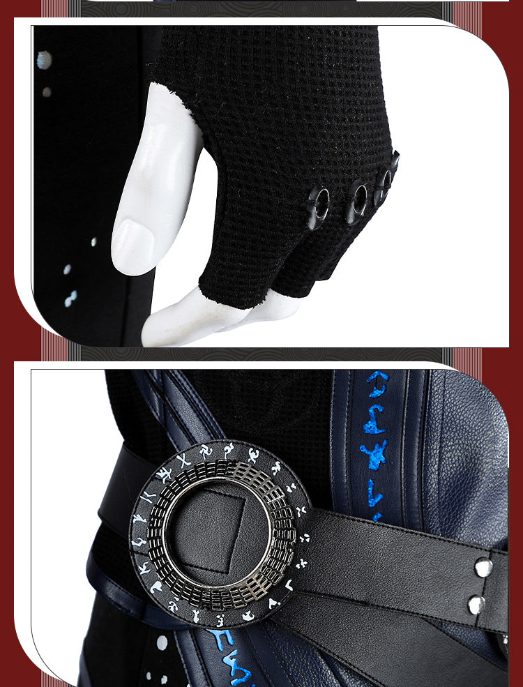 Dark Witch Sorceress Cosplay Costume – Gothic Magic Robe Outfit for Halloween & Themed Events