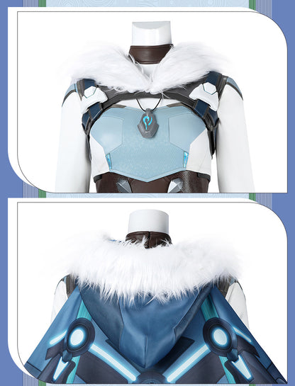 Ice Valkyrie Cosplay Costume – Fantasy Anime Battle Outfit for Women