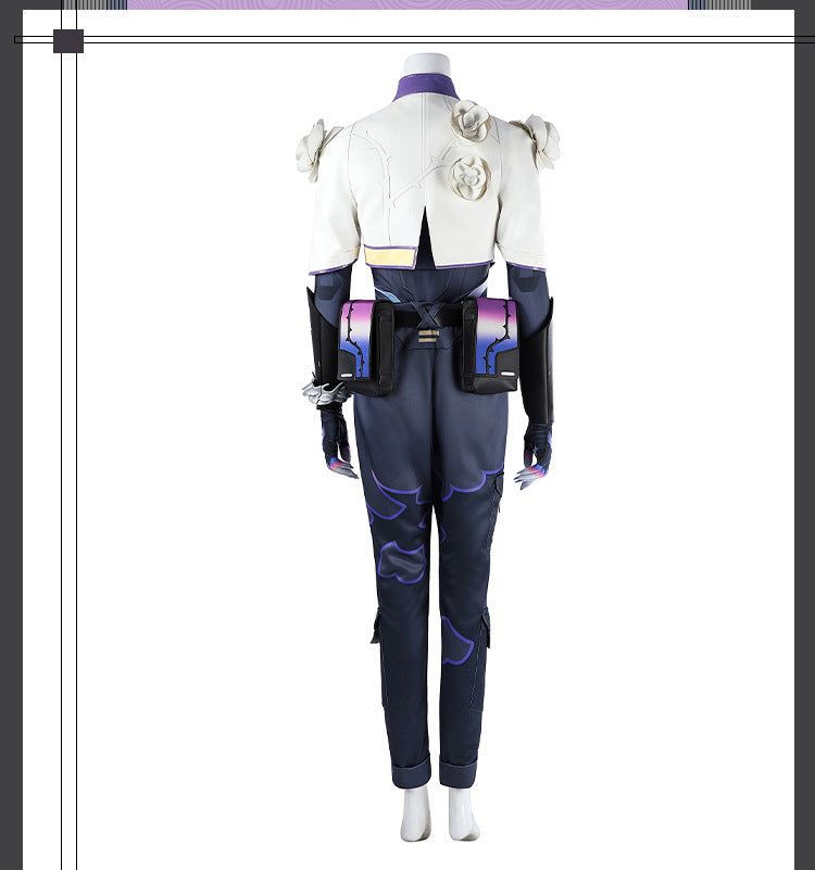 Metallic Thorn Sentinel Cosplay Set - Green Black Futuristic Armor Outfit Male/Female