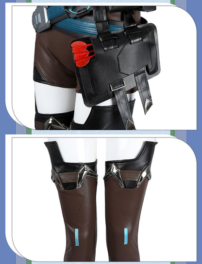 Ice Valkyrie Cosplay Costume – Fantasy Anime Battle Outfit for Women