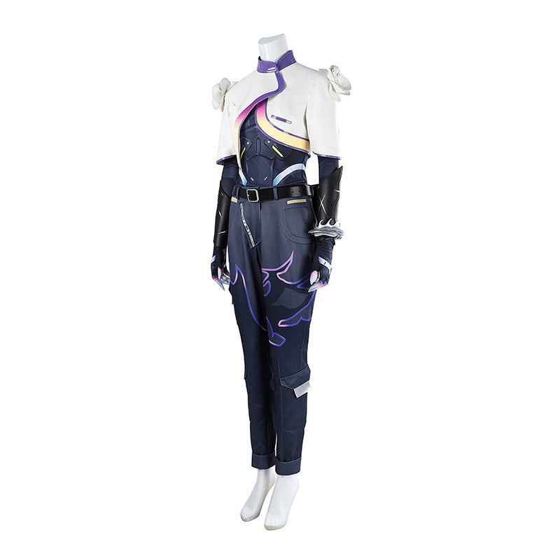 Metallic Thorn Sentinel Cosplay Set - Green Black Futuristic Armor Outfit Male/Female