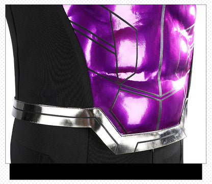 Anti-Hero Red Tactical Suit with Black Accents - Full Cosplay Outfit Male | Belt Holsters Gloves Mask