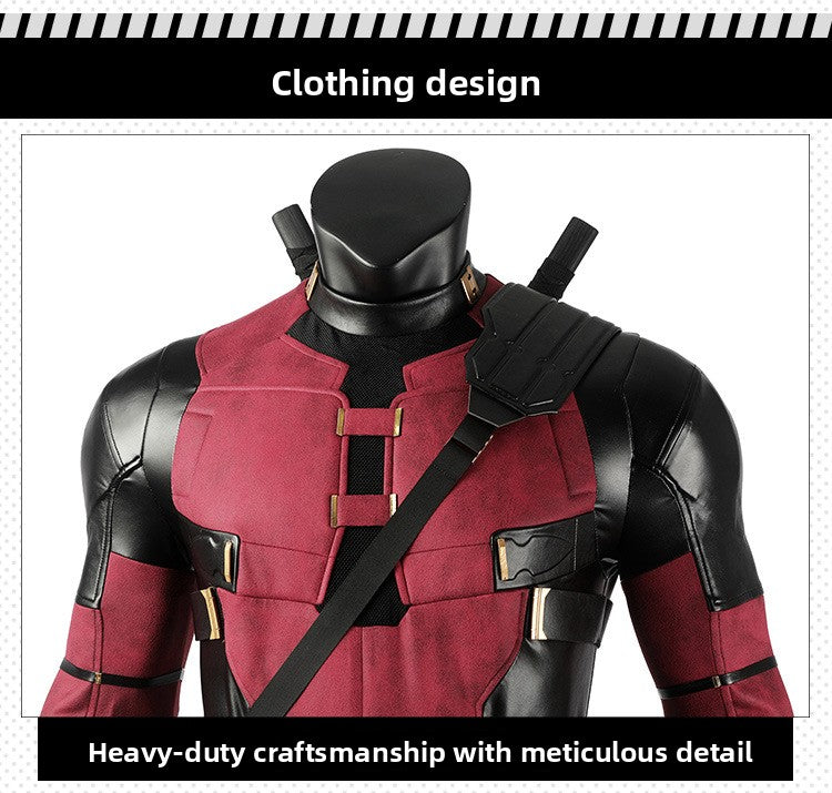 Mercenary Hero Cosplay Costume – Wade Bodysuit and Accessories Set