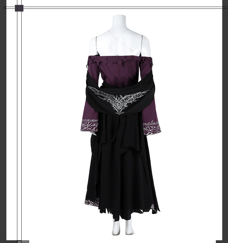 Twilight Hermit Cosplay Costume – Dark Fantasy Cloak & Hat Set for Halloween