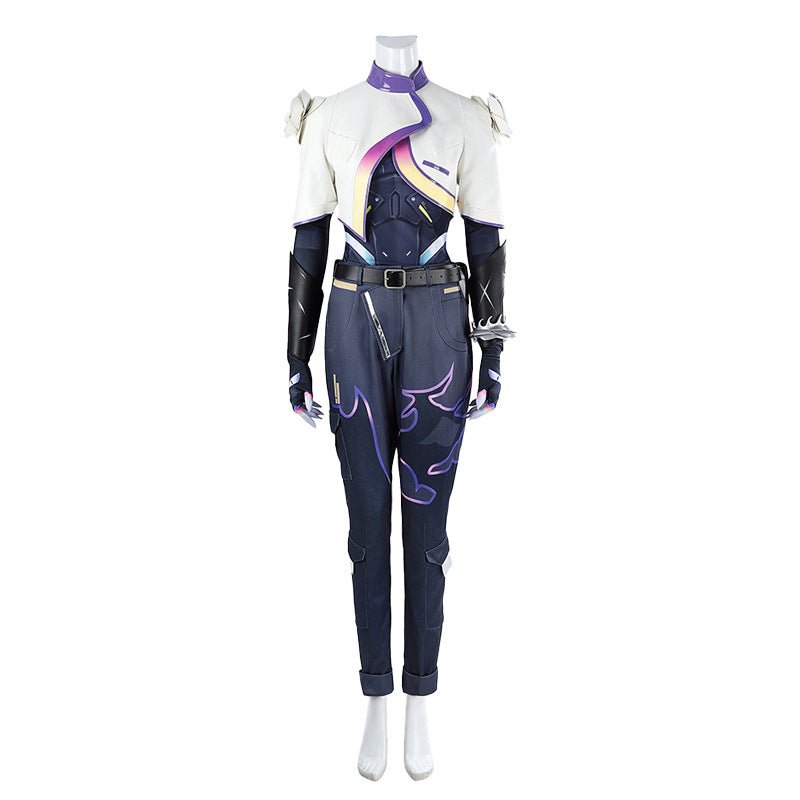 Metallic Thorn Sentinel Cosplay Set - Green Black Futuristic Armor Outfit Male/Female