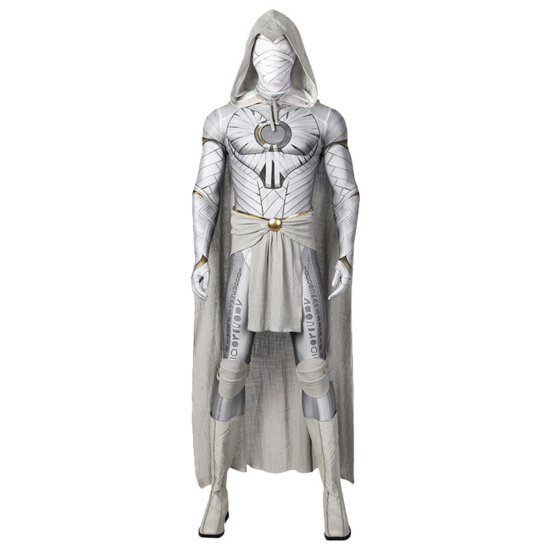 Lunar Hero Cosplay Costume – Bodysuit with Cape for Men