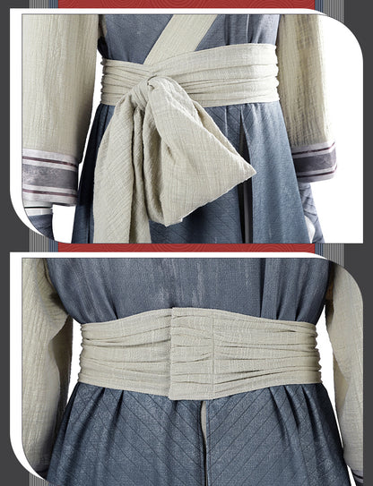 Eastern Warrior Red Black Robes with Conical Hat - Full Cosplay Suit Male | Staff Accessories Halloween Performance