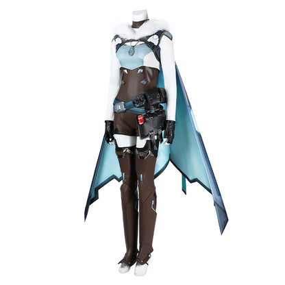 Ice Valkyrie Cosplay Costume – Fantasy Anime Battle Outfit for Women