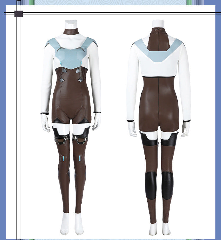 Ice Valkyrie Cosplay Costume – Fantasy Anime Battle Outfit for Women