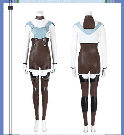 Ice Valkyrie Cosplay Costume – Fantasy Anime Battle Outfit for Women
